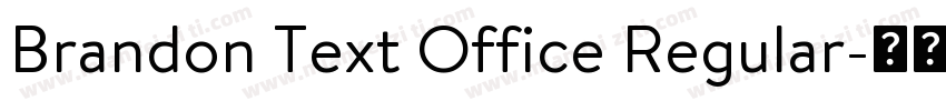 Brandon Text Office Regular字体转换